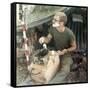 Snapshot of Us Soldier in Vietnam, Ca. 1970-null-Framed Stretched Canvas