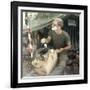 Snapshot of Us Soldier in Vietnam, Ca. 1970-null-Framed Photographic Print