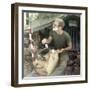 Snapshot of Us Soldier in Vietnam, Ca. 1970-null-Framed Photographic Print