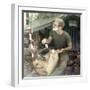 Snapshot of Us Soldier in Vietnam, Ca. 1970-null-Framed Photographic Print