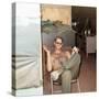 Snapshot of Vietnam War Soldier Relaxing on Base, Ca. 1970-null-Stretched Canvas