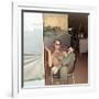 Snapshot of Vietnam War Soldier Relaxing on Base, Ca. 1970-null-Framed Photographic Print