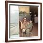 Snapshot of Vietnam War Soldier Relaxing on Base, Ca. 1970-null-Framed Photographic Print