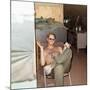 Snapshot of Vietnam War Soldier Relaxing on Base, Ca. 1970-null-Mounted Photographic Print