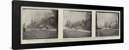 Snapshots Taken of the Burning Building During the Progress of the Fire-null-Framed Giclee Print