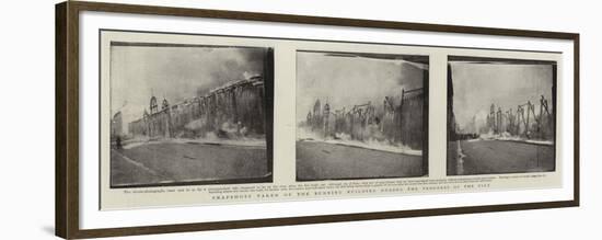 Snapshots Taken of the Burning Building During the Progress of the Fire-null-Framed Premium Giclee Print