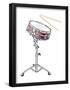 Snare Drum and Drumsticks, Percussion, Musical Instrument-Encyclopaedia Britannica-Framed Poster