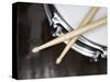 Snare Drum and Drumsticks-Roy McMahon-Stretched Canvas