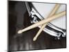 Snare Drum and Drumsticks-Roy McMahon-Mounted Photographic Print