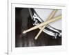 Snare Drum and Drumsticks-Roy McMahon-Framed Photographic Print