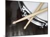 Snare Drum and Drumsticks-Roy McMahon-Mounted Photographic Print