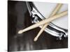 Snare Drum and Drumsticks-Roy McMahon-Stretched Canvas