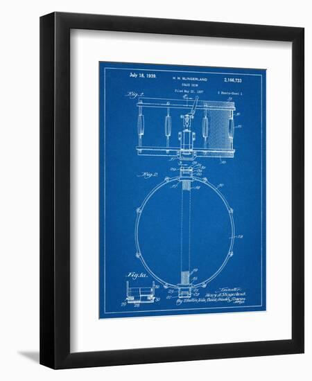 Snare Drum Instrument Patent-null-Framed Art Print