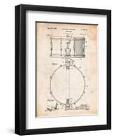 Snare Drum Instrument Patent-Cole Borders-Framed Art Print