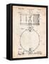 Snare Drum Instrument Patent-Cole Borders-Framed Stretched Canvas