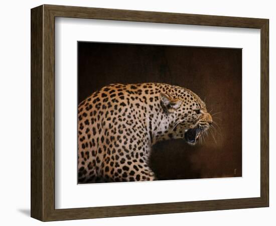 Snarling Leopard-Jai Johnson-Framed Giclee Print