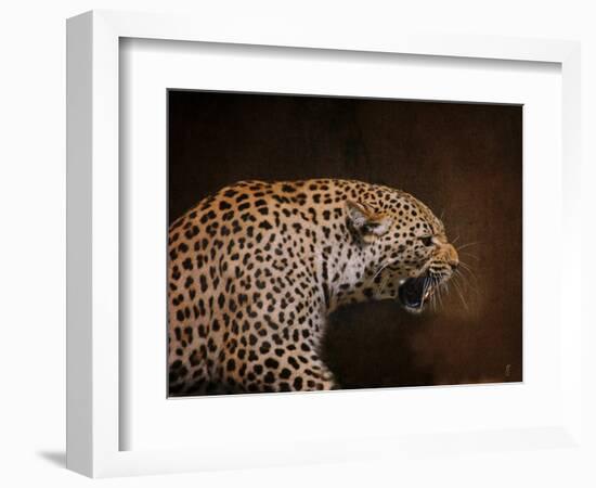 Snarling Leopard-Jai Johnson-Framed Giclee Print