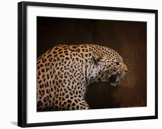 Snarling Leopard-Jai Johnson-Framed Giclee Print