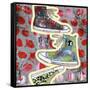 Sneaker Tower-Jennifer McCully-Framed Stretched Canvas