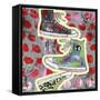 Sneaker Tower-Jennifer McCully-Framed Stretched Canvas