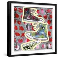 Sneaker Tower-Jennifer McCully-Framed Giclee Print