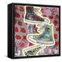 Sneaker Tower-Jennifer McCully-Framed Stretched Canvas