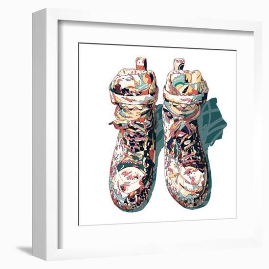 Sneaker-HR-FM-Framed Art Print