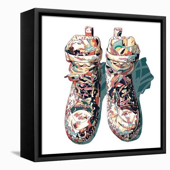 Sneaker-HR-FM-Framed Stretched Canvas