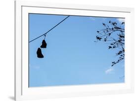 Sneakers on a Wire-null-Framed Photo