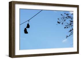 Sneakers on a Wire-null-Framed Photo