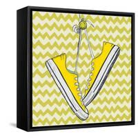 Sneakers Sketch-TashaNatasha-Framed Stretched Canvas