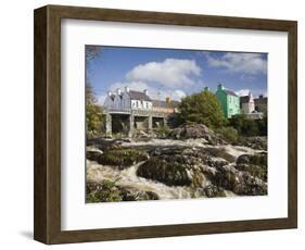 Sneem River Below Road Bridge in Village on Ring of Kerry Tourist Route, Iveragh Peninsula, Munster-Pearl Bucknall-Framed Photographic Print