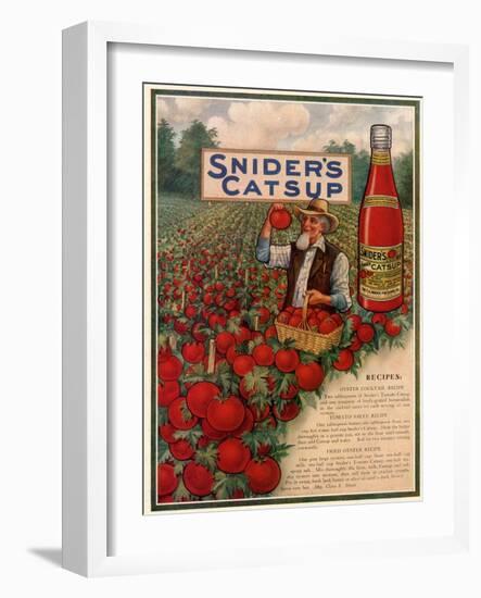 Sniders Catsup, Magazine Advertisement, USA, 1920-null-Framed Giclee Print