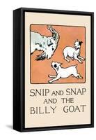 Snip And Snap And the Billy Goat-Julia Dyar Hardy-Framed Stretched Canvas