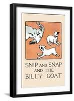 Snip And Snap And the Billy Goat-Julia Dyar Hardy-Framed Art Print