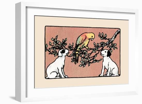 Snip And Snap And the Poll Parrot-Julia Dyar Hardy-Framed Art Print