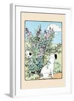 Snip And Snap Play In the Lilac Bushes-Julia Dyar Hardy-Framed Art Print
