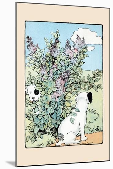 Snip And Snap Play In the Lilac Bushes-Julia Dyar Hardy-Mounted Art Print