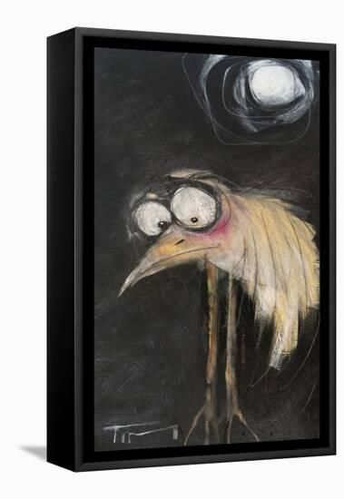 Snipe and Full Moon-Tim Nyberg-Framed Stretched Canvas