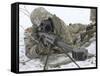 Snipers Provide Overwatch at Fort Wainwright, Alaska-Stocktrek Images-Framed Stretched Canvas