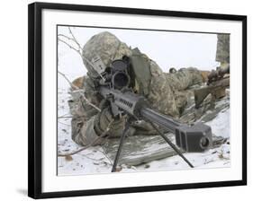 Snipers Provide Overwatch at Fort Wainwright, Alaska-Stocktrek Images-Framed Photographic Print