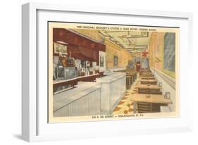 Snockey's Oyster Bar, Philadelphia, Pennsylvania-null-Framed Art Print