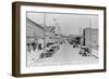 Snohomish, Washington - Eastern View from First Avenue-Lantern Press-Framed Art Print
