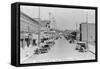 Snohomish, Washington - Eastern View from First Avenue-Lantern Press-Framed Stretched Canvas