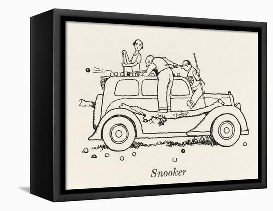 Snooker Car-William Heath Robinson-Framed Stretched Canvas