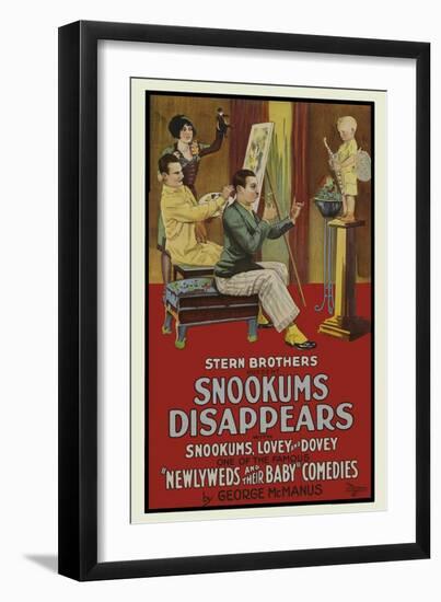 Snookers Disappears-null-Framed Art Print