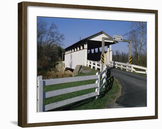 Snooks Covered Bridge, Bedford County, Pennsylvania, USA-null-Framed Photographic Print