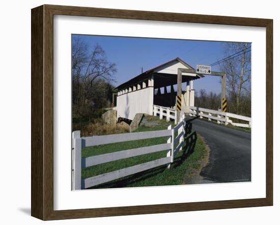 Snooks Covered Bridge, Bedford County, Pennsylvania, USA-null-Framed Photographic Print