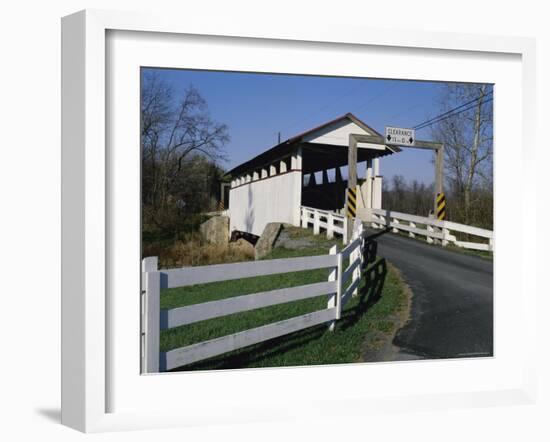 Snooks Covered Bridge, Bedford County, Pennsylvania, USA-null-Framed Photographic Print