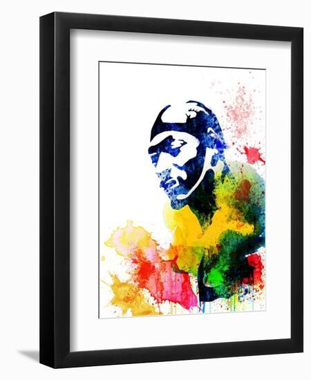 Snoop Dog Watercolor-Jack Hunter-Framed Art Print